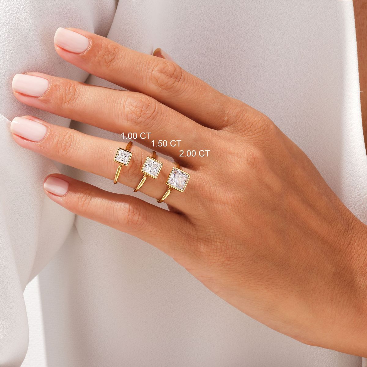 Classic Princess Cut Solitaire Ring
