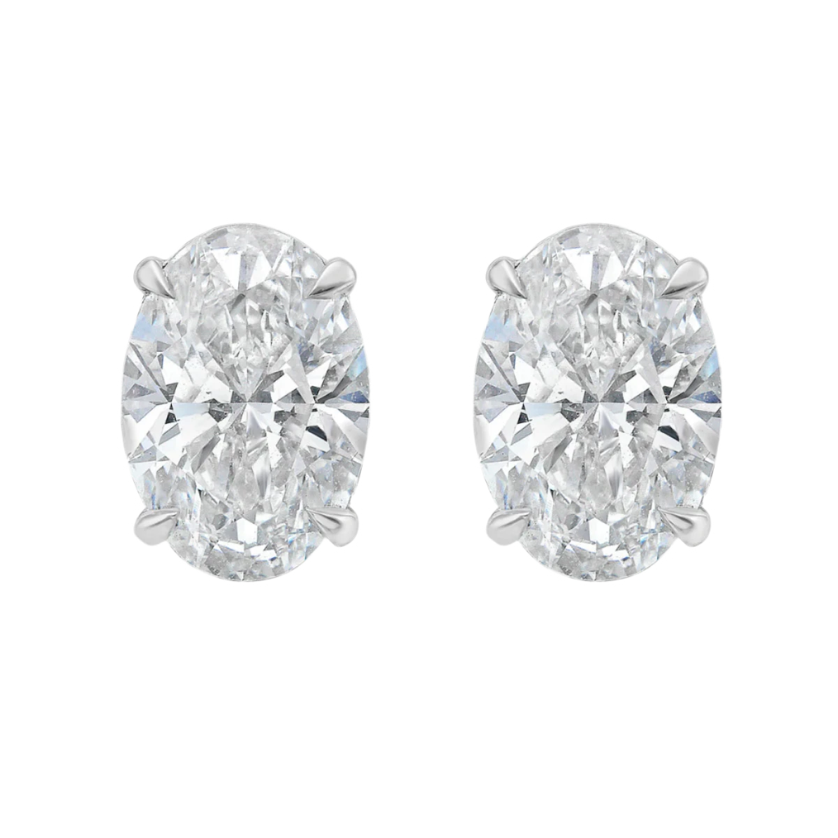 Oval Cut Solitaire Earring