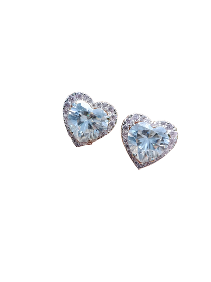 Heart Cut Solitaire Earring